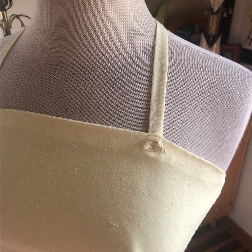 SOLD Vintage 1950s Style Dress Yellow Sundress S M - Picture 4 of 6
